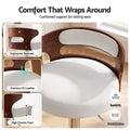 Artiss 2x Bar Stools Counter Chair Kitchen Bentwood Gas Lift PU Leather White