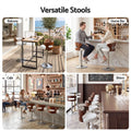 Artiss 4x Bar Stools Counter Chair Kitchen Bentwood Gas Lift PU Leather White