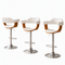 Artiss Bar Stools X3 Kitchen Counter Chair Gas Lift Swivel PU Selina White