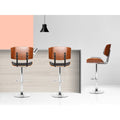 Artiss 2x Gas Lift Bar Stools Leather Black