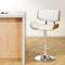 Artiss Bar Stool Gas Lift White Leather