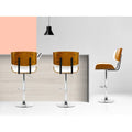 Artiss Bar Stool Gas Lift White Leather
