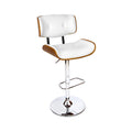 Artiss Bar Stool Gas Lift White Leather