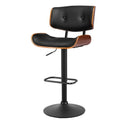 Artiss Bar Stools Gas Lift Black Leather