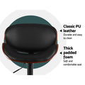 Artiss Bar Stools Swivel Gas Lift Leather Kitchen Black Vintage