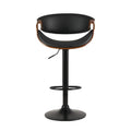Artiss Bar Stool Gas Lift Leather Armrest