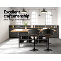 Artiss 2x Bar Stools Gas Lift Leather Armrest