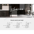 Artiss Bar Stools X3 Kitchen Counter Chair Gas Lift Swivel PU Ambrus Black