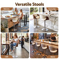 Artiss 4x Bar Stools Counter Chair Ambrus Swivel Adjustable Bentwood PU White