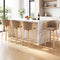 Artiss Wooden Bar Stools Set of 4 Swivel Kitchen Counter Stools Chair 66cm Khaki