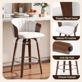 Artiss Wooden Bar Stools Set of 4 Swivel Kitchen Counter Stools Chair 66cm