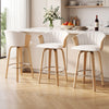 Artiss Wooden Bar Stools Set of 3 Swivel Kitchen Counter Stools Chair 66cm