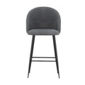 Artiss Bar Stool Sherpa Metal Kitchen Counter Chair x2