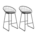 Artiss 2x Bar Stools Padded Metal Seat Kitchen Counter