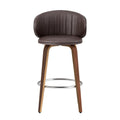 Artiss Bar Stools x4 Leather Contoured Dining Chairs Wood