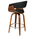 Artiss Swivel Bar Stool PU Seat Wooden Frame