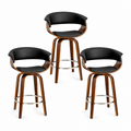 Artiss Bar Stools Set of 3 Kitchen Wooden Bar Stool Dining Chair 65cm