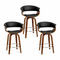 Artiss Bar Stools Set of 3 Kitchen Wooden Bar Stool Dining Chair 65cm