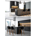 Artiss 2x Bar Stools PU Seat Wooden Legs Kitchen