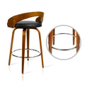 Artiss Bar Stools 2x Swivel Seat Curved Backrest
