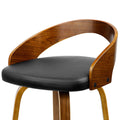 Artiss Bar Stools 2x Swivel Seat Curved Backrest