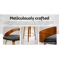 Artiss Bar Stools Set 4 Swivel Curving Backrest