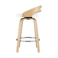 Artiss 2x Bar Stools Swivel Counter Height PU Cushion Dining Chairs