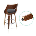 Artiss 2x Bar Stools Swivel Leather 65cm Height
