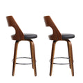 Artiss 2x Bar Stools 76cm Swivel Leather Kitchen Chair