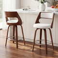 Artiss Wooden Bar Stools Set of 2 Swivel Kitchen Counter Stools Chair 65cm