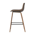 Artiss Bar Stools x2 Leather Wooden Kitchen Counter Chairs