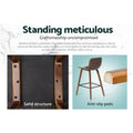 Artiss Bar Stools x2 Leather Wooden Kitchen Counter Chairs