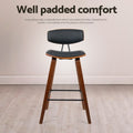 Artiss 4x Bar Stools Leather Padded Backrest