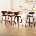 Artiss 4x Bar Stools Leather Padded Backrest