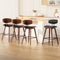 Artiss 4x Bar Stools Leather Padded Backrest