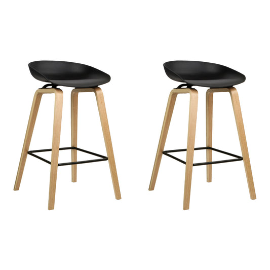Artiss 2x Wooden Bar Stools