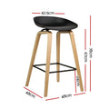 Artiss 2x Wooden Bar Stools