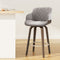 Artiss Bar Stools Swivel Velvet Padded Wooden Seat