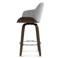 Artiss 2x Bar Stools Swivel Velvet Padded Wooden Legs