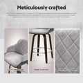 Artiss 4x Swivel Bar Stools Velvet Padded Wooden