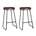 Artiss Bar Stools Tractor Seat 75cm Black x2