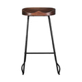 Artiss Bar Stools Tractor Seat 75cm Black x2
