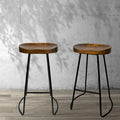 Artiss Bar Stools Tractor Seat 75cm Black x2