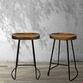 Artiss 2x Bar Stools Tractor Seat 65cm High