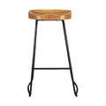 Artiss 2x Bar Stools Tractor Seat 75cm Wood