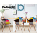 Artiss Dining Chair Set 2 Fabric Retro DSW Replica
