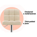 Artiss Bar Stools x2 Leather Gas Lift Beige