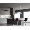 Artiss 2x Brown Leather Bar Stools Gas Lift