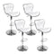Artiss 4x Bar Stools Gas Lift Leather White Seat