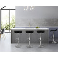 Artiss 4x Bar Stools Adjustable Gas Lift Black Chairs